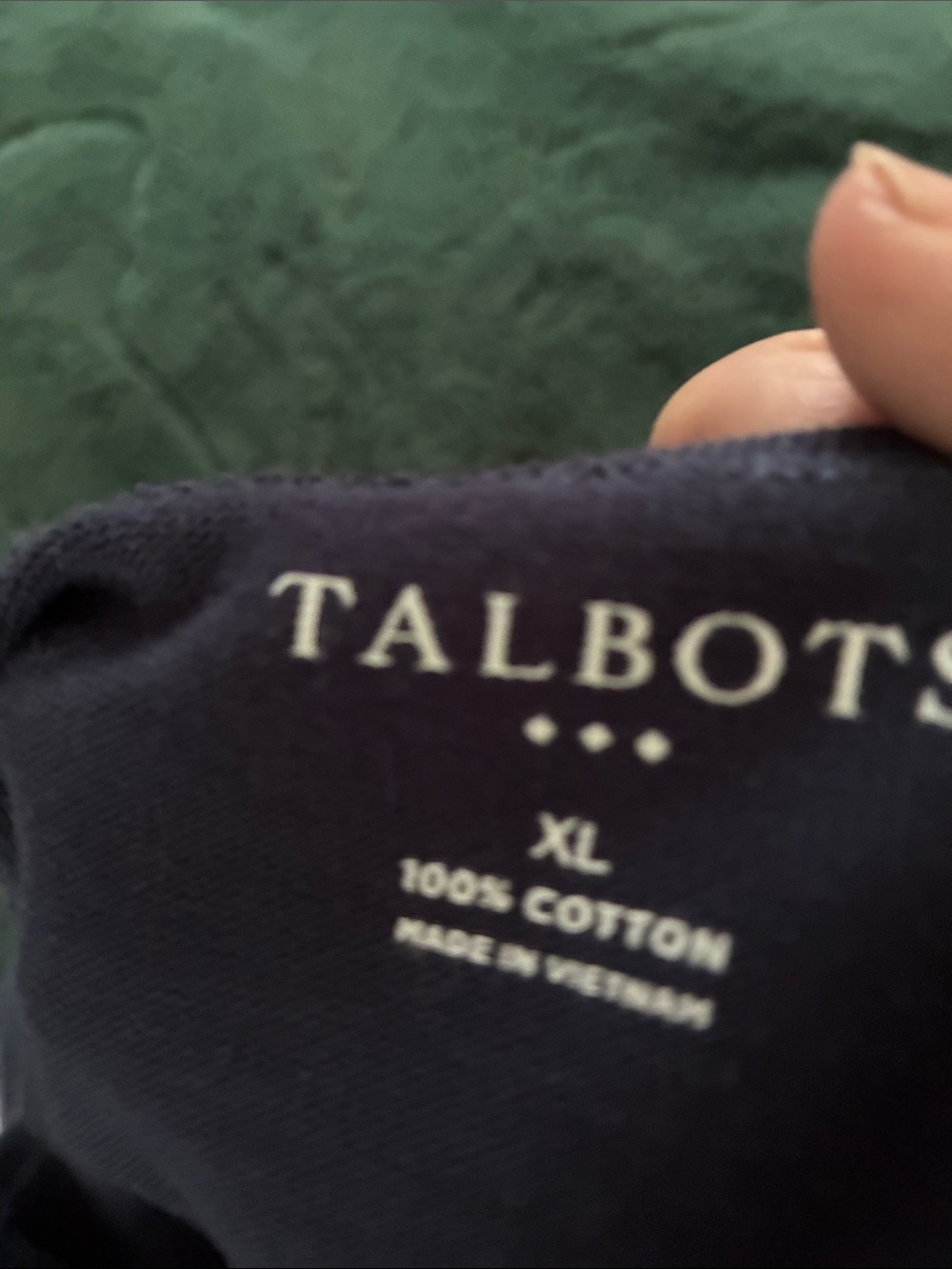 Talbots  Blue and White Striped Dress with Two Buttons on Left Shoulder Size XL